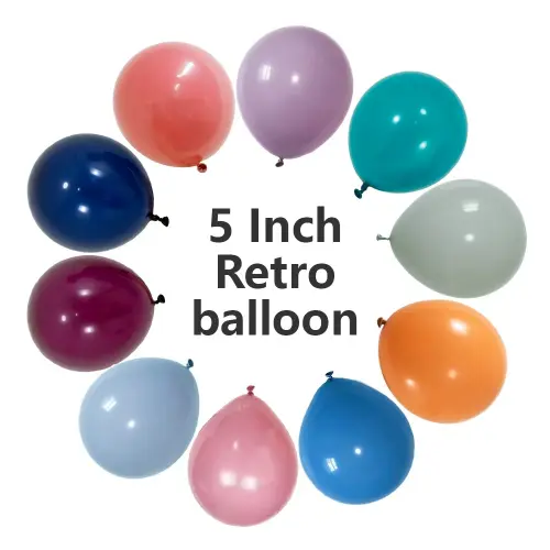 5-tollised retro lateksõhupallid