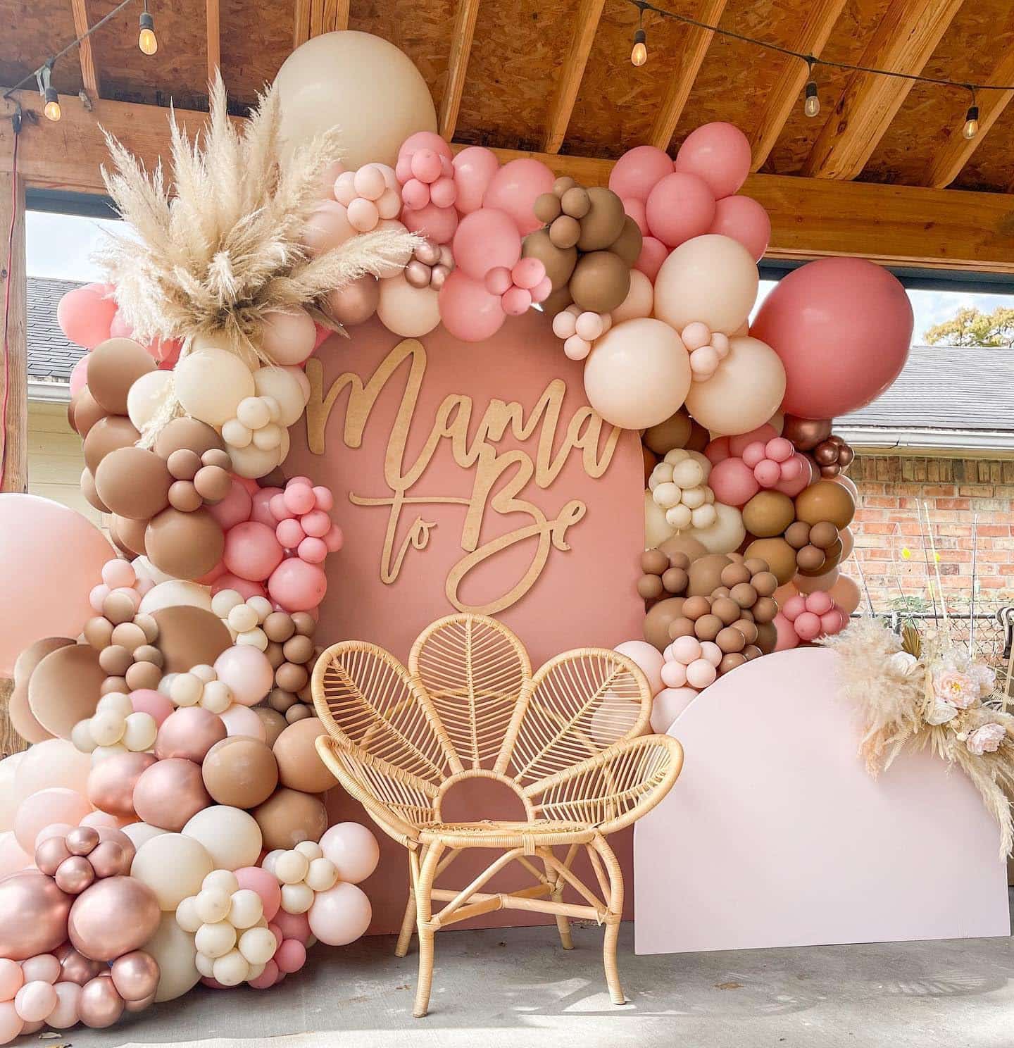 Boho pulmaõhupalli Garland Arch komplekt