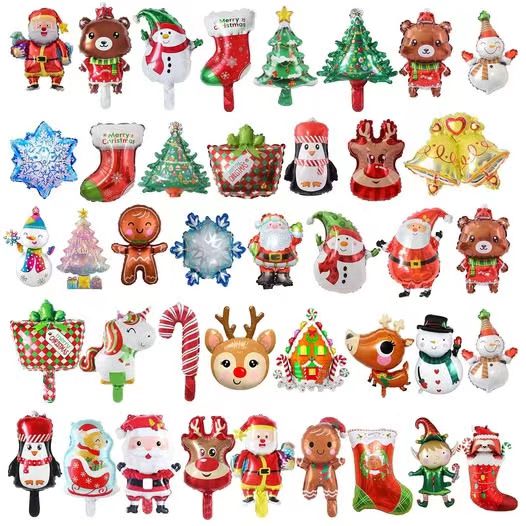 Jõulufooliumist õhupallikomplektid