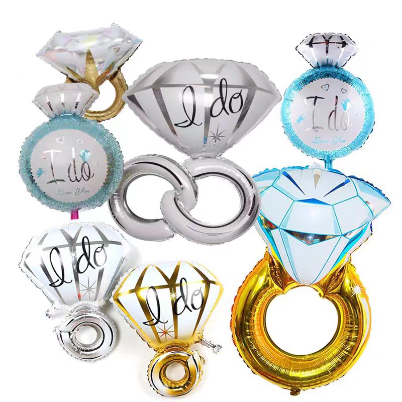 Kihlasõrmuse fooliumist õhupall