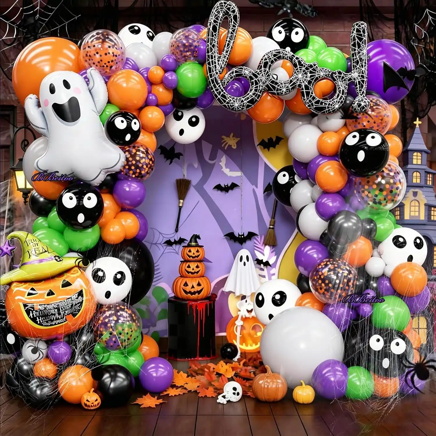 Halloween Balloon Garland Arch komplektid