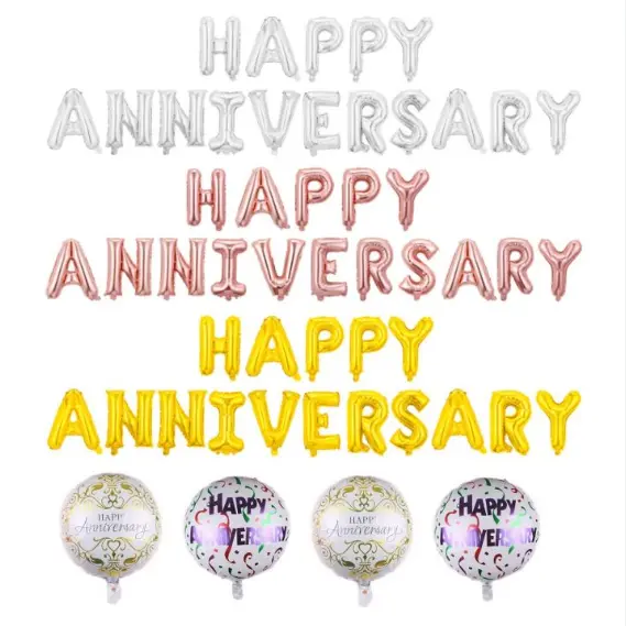 Head aastapäeva fooliumist õhupalli kaunistamine