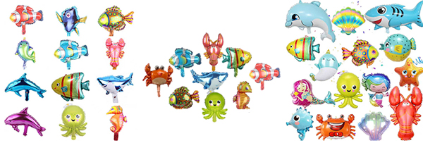 Ocean Animals Foil Balloons