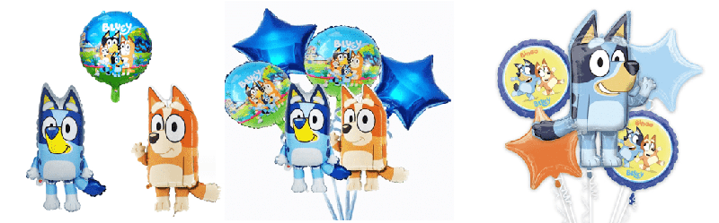 Bluey foil balloons