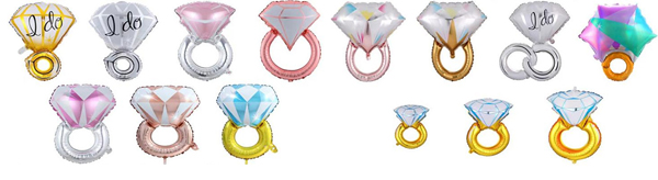 Diamond ring foil balloon