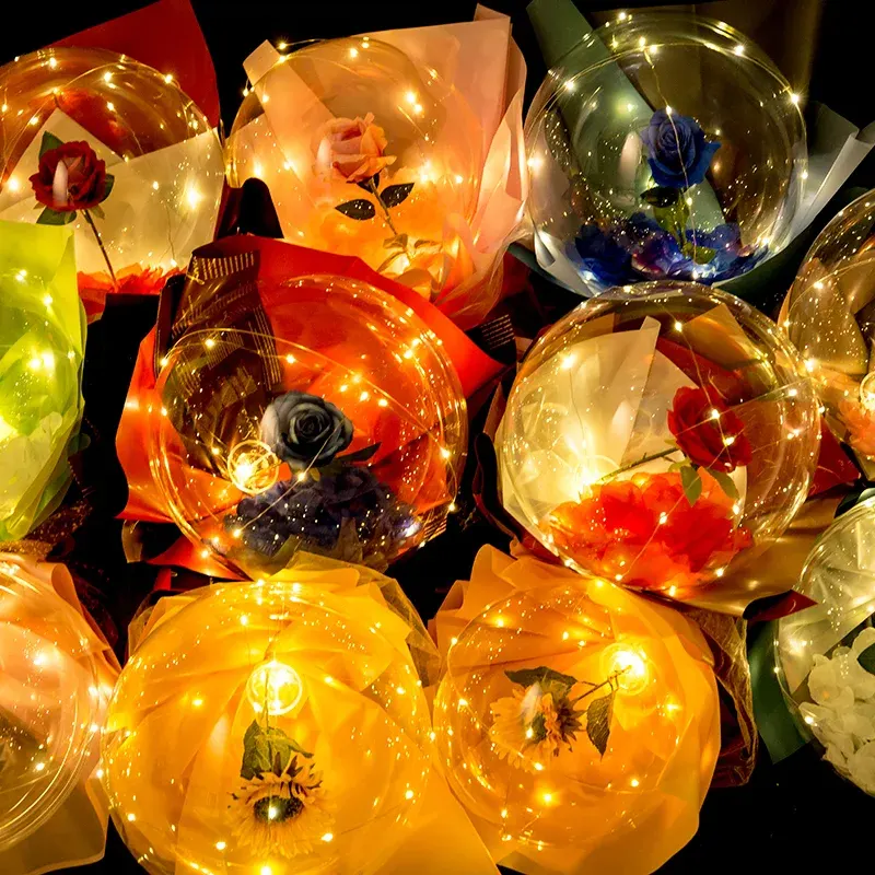 LED Rose Bobo õhupallid
