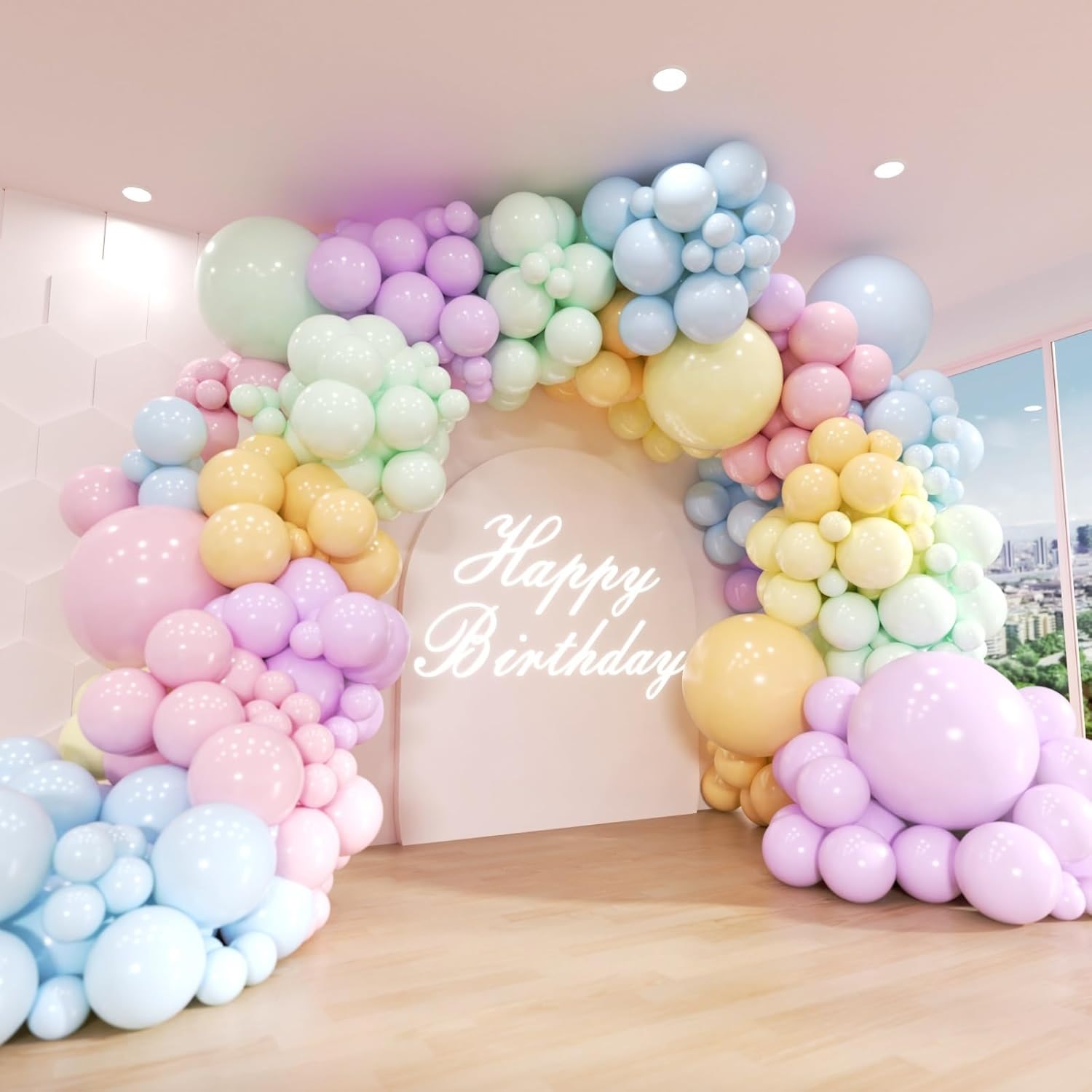 Macarooni õhupallid Garland Arch