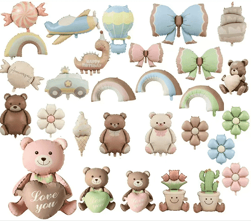 Matt matt foolium õhupallid