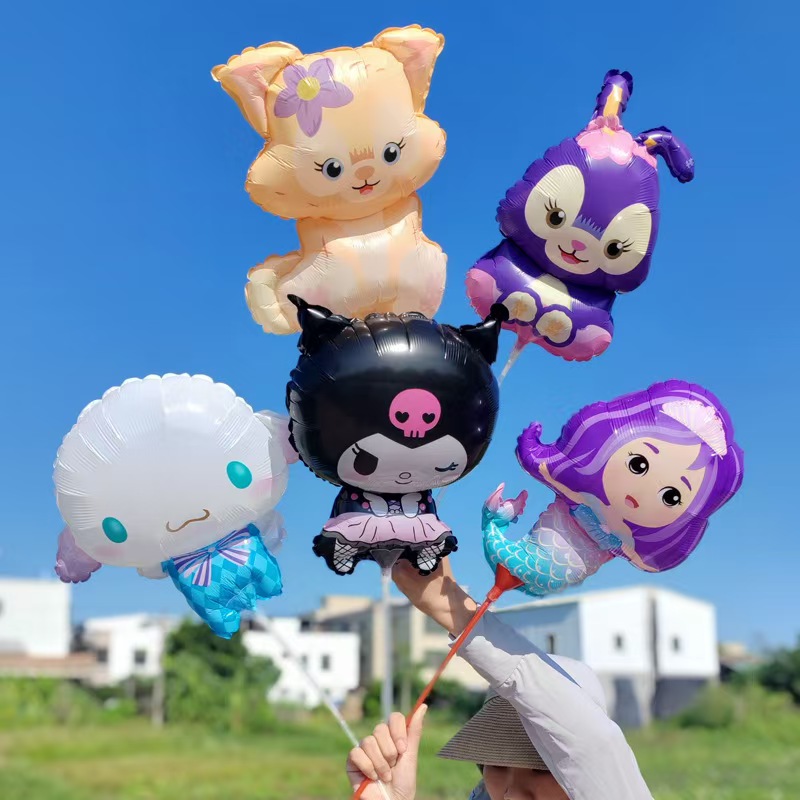 minifoolium õhupallid pulkadel